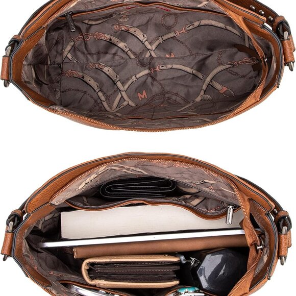 Medium Hobo Bags for Women Top Handle Satchel Shoulder Purse Bucket Handbag - Picture 4 of 6